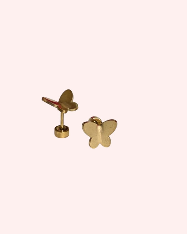 Butterfly Gold Stud